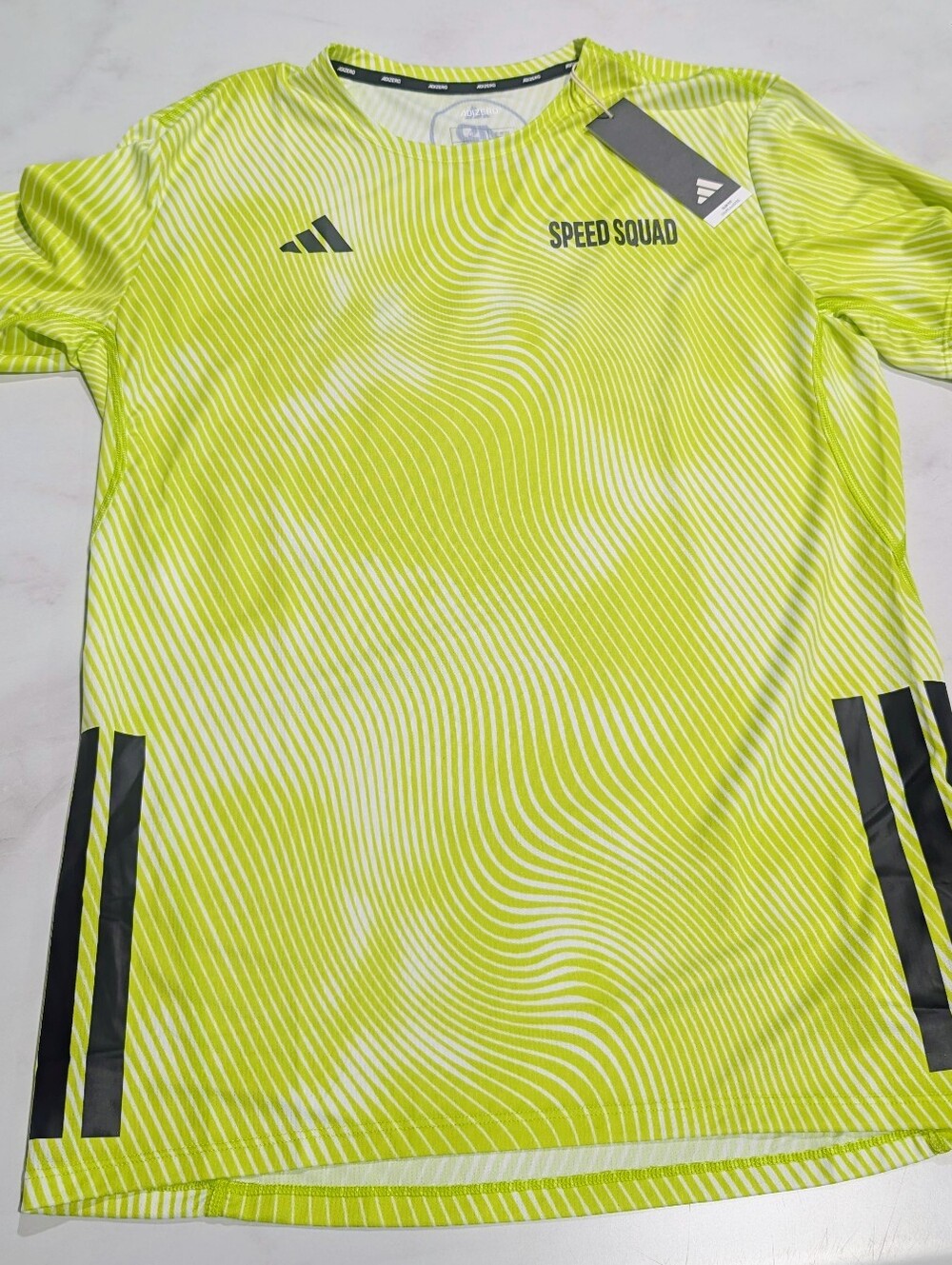 adidas Neon Yellow 'Speed Squad' Training Tee